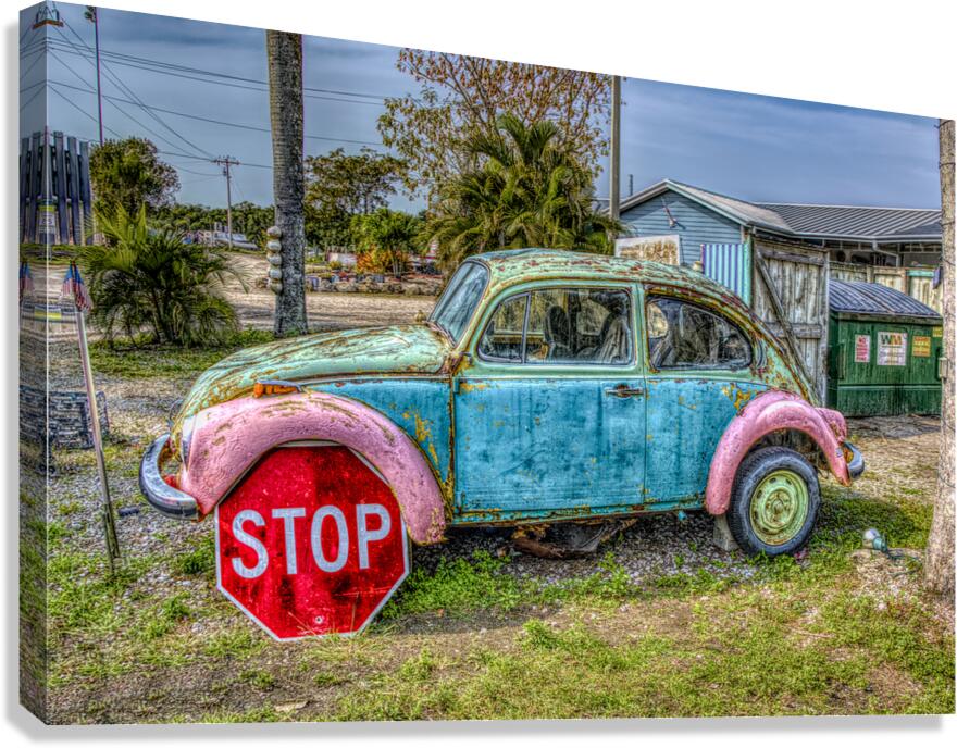 Stop sigh wheel....  Canvas Print