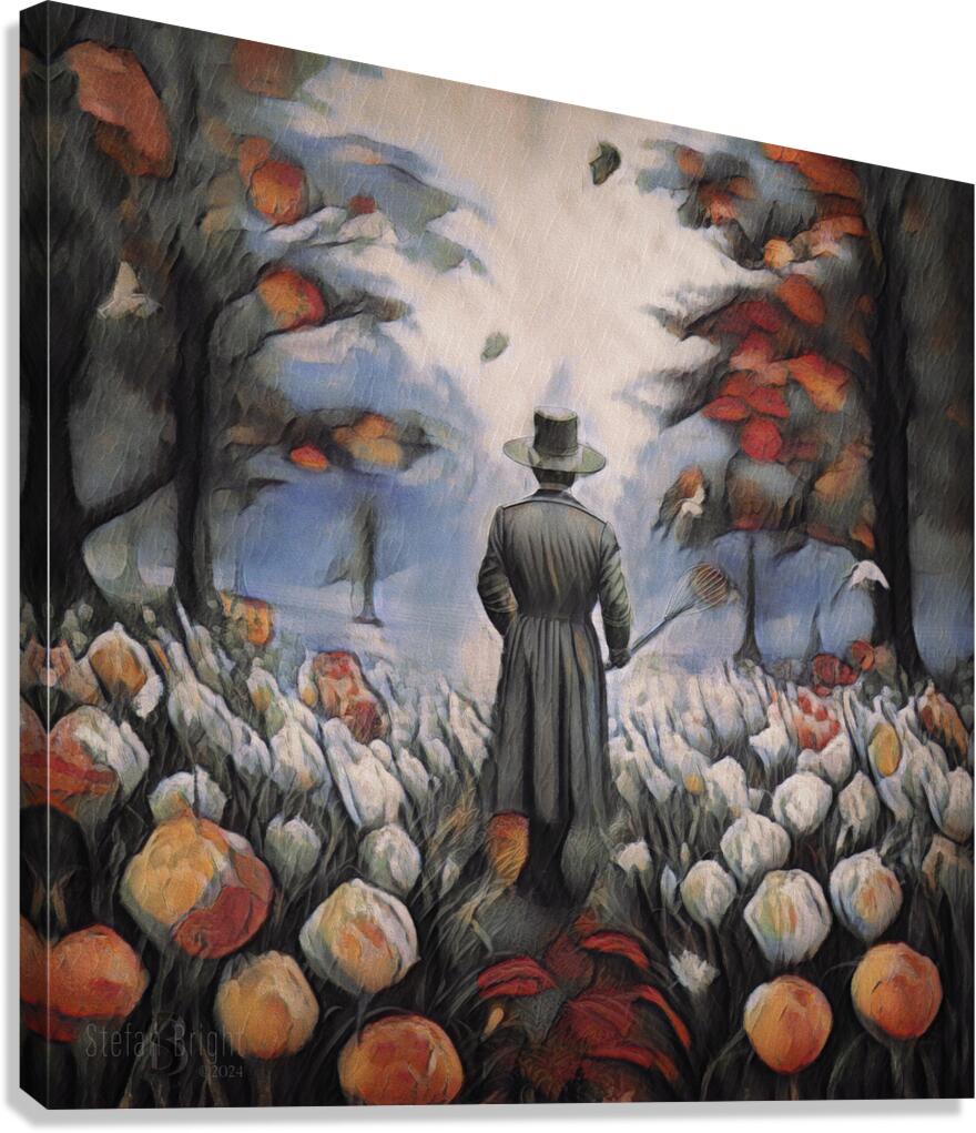 0889 Meditation Among The Blossoms Canvas Print