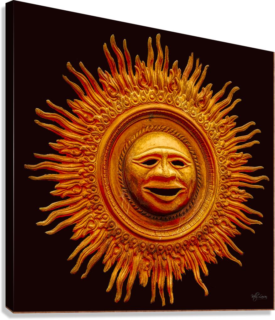 Aztec Sun Canvas Print