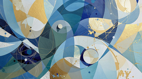 Harmonious Abstract Composition Print