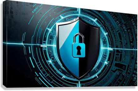 Cyber Shield Canvas Print