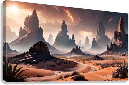 Desert Sunset Canvas Print