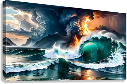 Oceans Rage Canvas Print