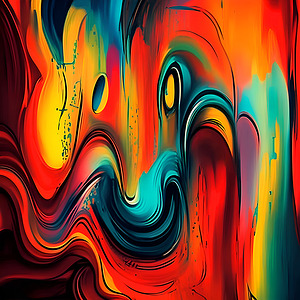 abstract impressionism vibrant color art