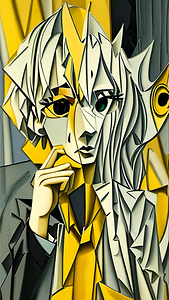 cubism abstract portrait