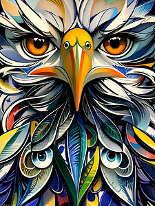 eagle abstract art