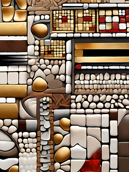 abstract stone pattern Print