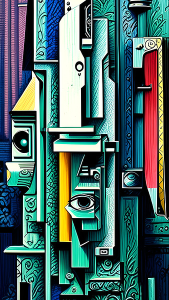 cubism abstract Print