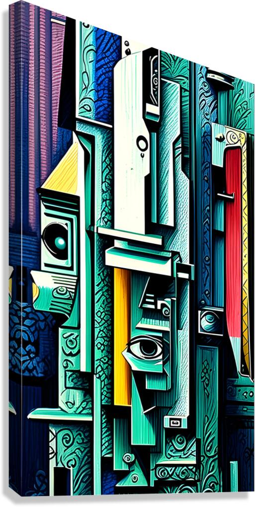 cubism abstract Canvas Print