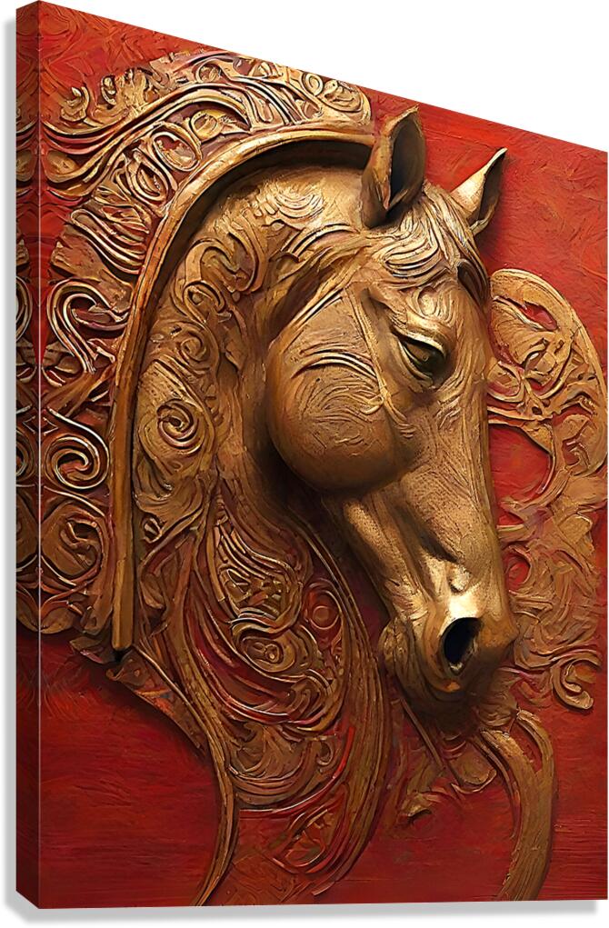 horse art Canvas Print