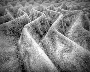 Mattress Pad Mpountain Ridges Simulaton Black and White