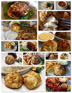 Crabcakes Collage