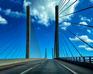 Crossing the Indian River Bridge