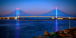 Indian River Bridge Twilight Panorama