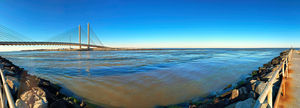 Indian River Bridge and Inlet Panorama