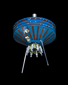 NASA Pioneer 1 Satellite Replica Outer Space Image