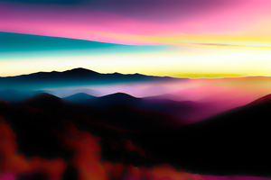 Purple Mountain Majesty Abstraction