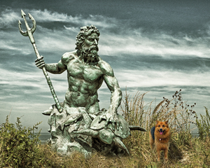 King Neptune and Miss Hanna at Cape Charles