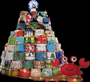 Crab Basket Christmas Tree in Ocean City