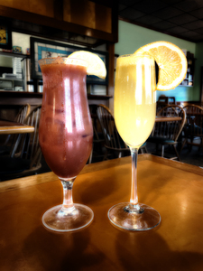 Breakfast of Champions Mimosa Bloody Mary Sepia