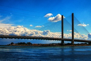 South Stanchions of the Indian River Inlet Bridge