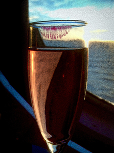 Champagne Glass Lipstick from Cruise