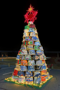 Crab Basket Christmas Tree Lights