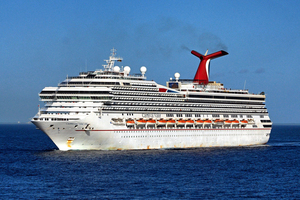 Cruise Ship Carnival Valor Approaching Cozumel