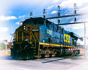 CSX 5292 Locomotive at Warner Street Crossing