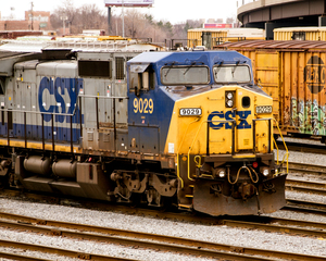 Dash-9 Locomotive CSX 9029 in Baltimore