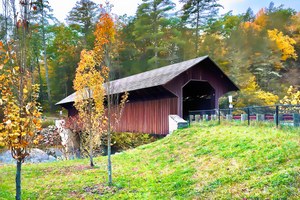 Eunice Williams Covered Bridge Abstraction