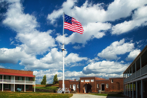Stars And Stripes Over Fort McHenry Parade Ground