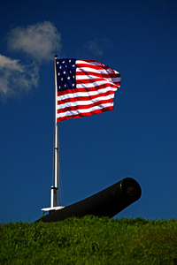 Fort McHenry Flag and Cannon