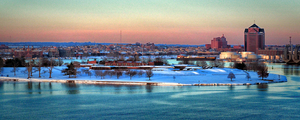 Fort McHenry Shrouded in Snow Panorama
