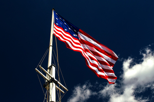 Storm Flag at Fort McHenry