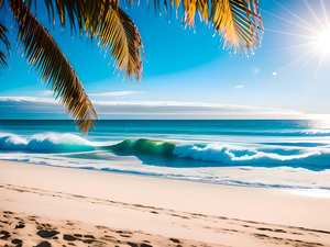 Beach Scene Peaceful