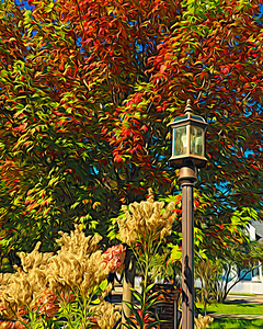 Mackinac Island Foliage Abstract 180262