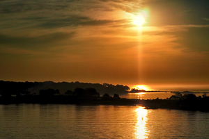 Portland Harbor Foggy Sunrise