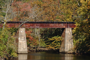 Tuckahoe River Railroad Bridge Up Close 5509