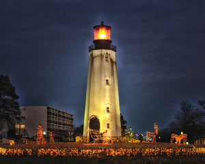 Rehoboth Reach Circle Christmas Lighthouse
