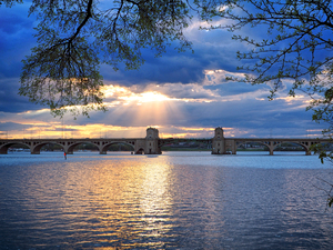 Sobo South Hanover Street Bridge Sunset