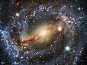 Spiral Galaxy NGC 5643 Outer Space Image