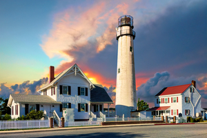 Fenwick Island Lighthouse before Sunset
