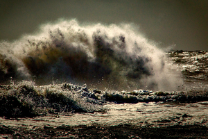 Explosion in the Atlantic Ocean