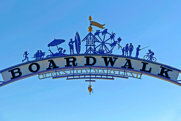 Ocean City Boardwalk Arch Center 2025 by Bill Swartwout Photography