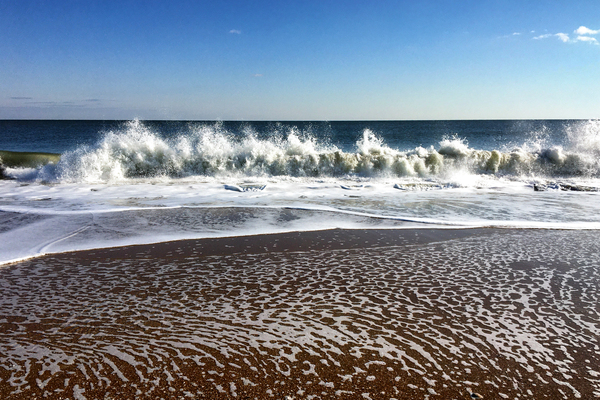 Fenwick Island Beach on New Years Day 2020 Print