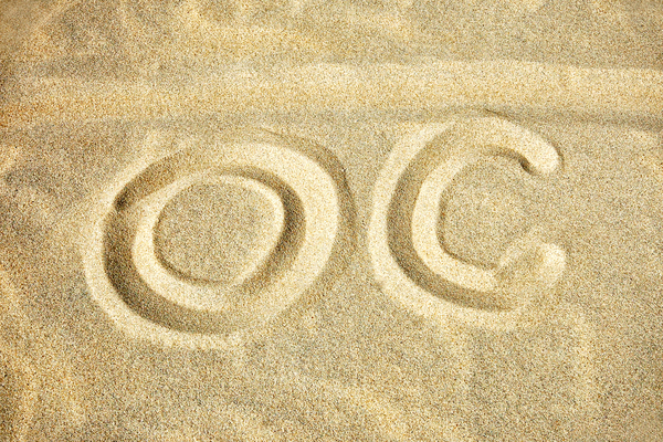 OC in the Sand at Ocean City Maryland Print