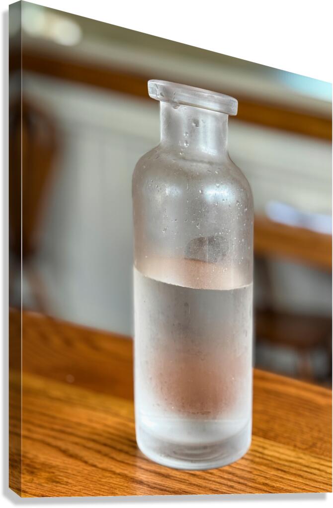 Frosted Glass Decanter Canvas Print