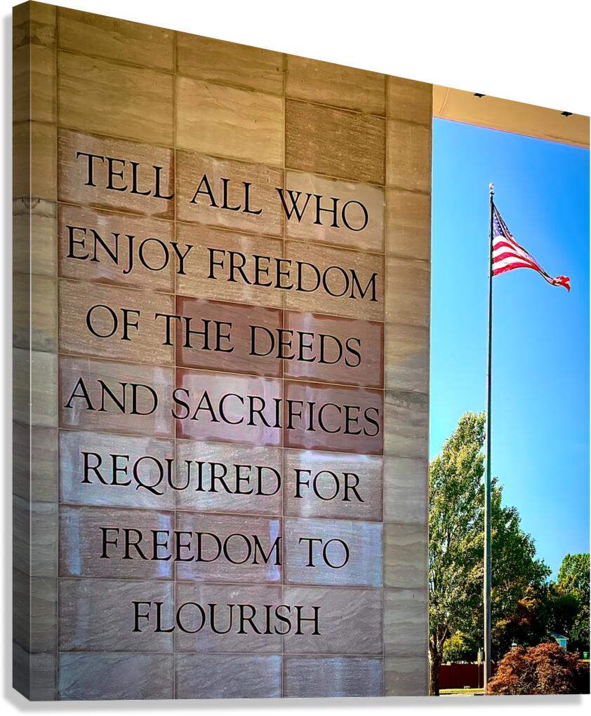 Freedom Flag Canvas Print