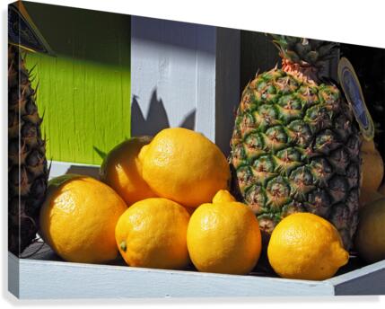 Lemons and Pineapples Canvas Print